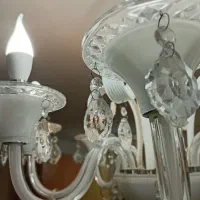 لوستر ۸ شاخه کریستالی مدرن|لوستر و چراغ آویز|تهران, فلاح|دیوار