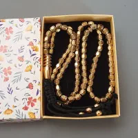 تسبیح فلز برنجی طلایی ۱۰۱دانه رنگ ثابت شش وجهی|بدلیجات|تهران, فلسطین (میدان انقلاب)|دیوار