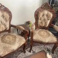 مبل ۷نفره چوب گردو|مبلمان خانگی و میز عسلی|بومهن, |دیوار