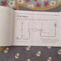 مودم تی پی لینک ۴پورت دو آنتن|مودم و تجهیزات شبکه|کرمانشاه, |دیوار