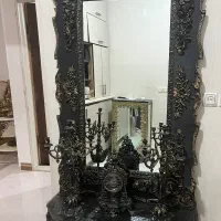 آیینه شمعدون با ساعت