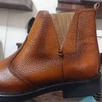 نیم بوت چرم طبیعی