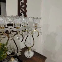 دوتا شمع دان کریستال