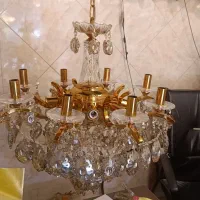 یک جفت لوستر کریستال|لوستر و چراغ آویز|تهران, پرستار|دیوار