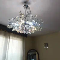 یک جفت لوستر کریستال