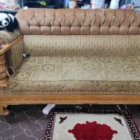 مبل دست دوم سه تیکه سه نفره (۹ نفره) ۳۰ میلیون|مبلمان خانگی و میز عسلی|شیراز, شهرک رضوان|دیوار
