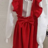 پیراهن سارافون قرمز یلدایی