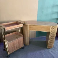 دکورآرایشگاه تجهیزات آرایشگاهی ترولی آینه میزناخن