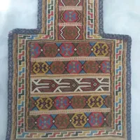 گلیم نمکدان دست بافت نو و سوزن دوزی شده