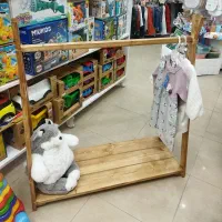 رگال چوبی لباس