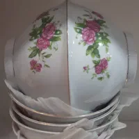 کاسه ماست و بشقاب خورشت خوری