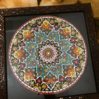 بشقاب دور قاب دار