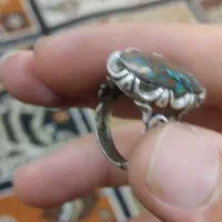 انگشتر نقره فیروزه یاقوت عقیق خطی یمن|جواهرات|تهران, نعمت‌آباد|دیوار