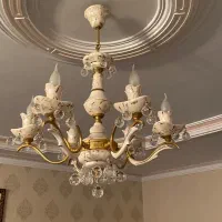 لوستر شیک سرامیکی بدنه برنز