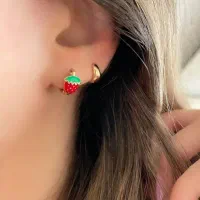 گوشواره توت فرنگی ژوپینگ|بدلیجات|قم, آزادگان|دیوار