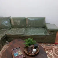 مبل راحتی ۵نفره سالم نو رنگ سبز|مبلمان خانگی و میز عسلی|تهران, نیلوفر|دیوار