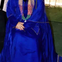 لباس مخمل ابی کار بنی