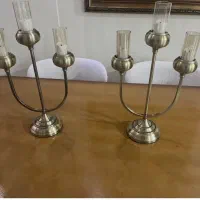 یک جفت شمعدان ۳ شاخه