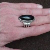 انگشتر نقره اصل عقیق سلیمانی