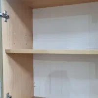 کتابخانه بزرگ‌ ۵طبقه  چوبی درب شیشه ای زیبا|کتابخانه، شلف، قفسه‌های دیواری|قم, هنرستان|دیوار