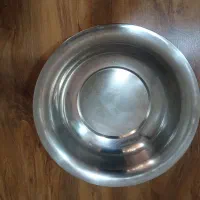 لگن استیل و وان پلاستیکی و چرخ خرید