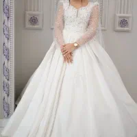 لباس عروس به همراه تورعربی