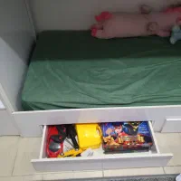 تخت دو طبقه تمام ام دی اف با اهن کشی|تخت و سرویس خواب|رفسنجان, |دیوار