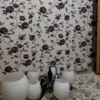 لوستر ۵ شاخه طرح استیل و چوب