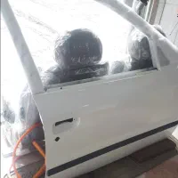 درب شاگرد وعقب چپ،گلگیرراست.فابریک سمندسفید