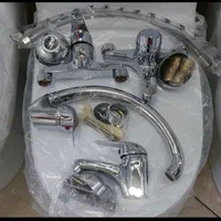 ست ۴تای شیرالات برنجی با لوازم