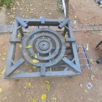 اجاق گاز ۴ شعله کوره دار و دم کنی ابری دیگ