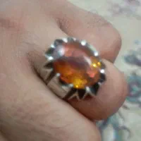 انگشتر الکساندریت و اوپال با رکاب دست ساز