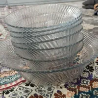 کاسه سوپ خوری یک کاسه بزرگ و ۶ عدد کوچک