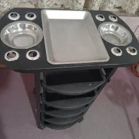 پایه سشوار و ترولی رنگ و تخت اپیلاسیون..|آرایشگاه و سالنهای زیبایی|سیرجان, |دیوار