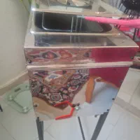 سرخ کن صنعتی پایدار استیل با توری و درب