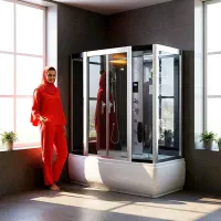 کابین دوش برای گرمای کویر کرمان جکوزی سوناخشک بخار