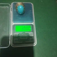 انگشتر نقره فیروزه.  درشت