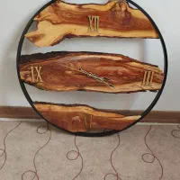 ساعت روستیک چوبی دفرمه