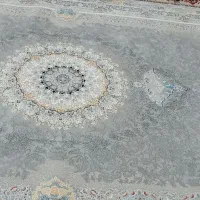 فرش طوسی حاشیه طلایی  ۹ متری ۳عدد ۱۲۰۰ شانه