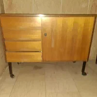 میز چرخ خیاطی آسانسوری قدیمی