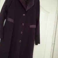 مانتو کرپ رنگ بادمنجانی در حدنو توافقی