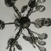 لوستر برنز زیتونی ،استیل سلیور و گلد|لوستر و چراغ آویز|تبریز, |دیوار