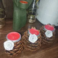 شمع کاج|صنایع دستی و سایر لوازم تزئینی|هشتگرد, شهرک گلها|دیوار