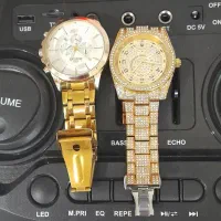 ساعت اورینت ۲ عدد با ۲ عدد ساعت طلایی