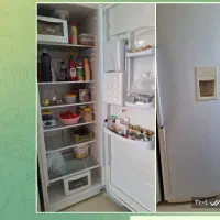یخچال الکترو استیل تمیز وسالم