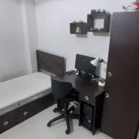 تخت خواب،تشک خواب،میز کامپیوتر،صندلی کامپیوتر،کمد