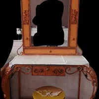 تخت و میز آرایش فرفورژه