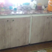 کابینت گالوانیزه با سینک و سنگ روکابینتی|مصالح و تجهیزات ساختمان|لشت نشا, |دیوار