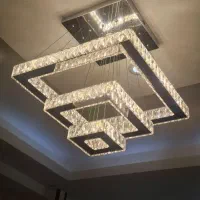 لوستر الماس. کهکشانی مربع کد ۴۱۳۹. AC light|لوستر و چراغ آویز|تهران, سنگلج (شاپور)|دیوار