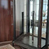 بوفه از چوب گردو|بوفه، ویترین، کنسول|ملکان, |دیوار